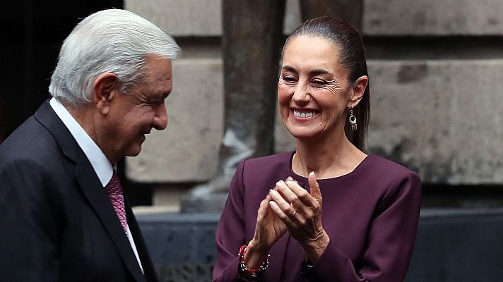 Telediario 1 - El choque diplomático México - España: una petición de perdón, la investidura de Sheinbaum y la no invitación a Felipe VI