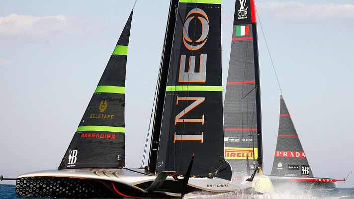 Luna Rossa e INEOS Britannia empatan en la primera jornada de la final de la Copa Louis Vuitton