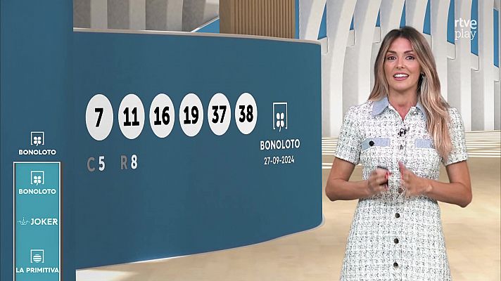Loterías - Sorteo de la Bonoloto y Euromillones del 27/09/2024