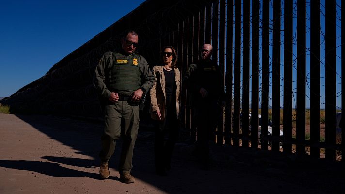Telediario Fin de Semana - Harris visita la frontera con México y endurece su discurso contra la inmigración ilegal