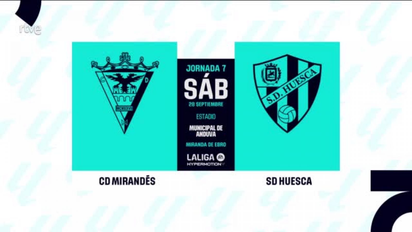 Mirandés - Huesca: resumen del partido, 7ª jornada | Segunda | Ver