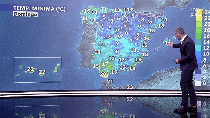 Precipitaciones localmente persistentes en el extremo oriental de Guipúzcoa y en la vertiente cantábrica de Navarra