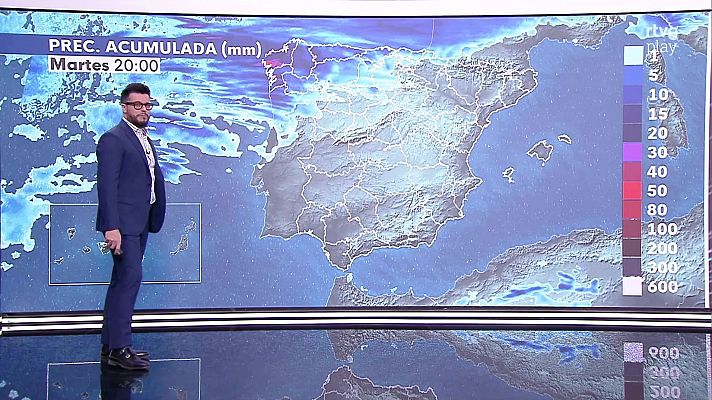 El tiempo - Intervalos de viento fuerte y/o rachas muy fuertes en el Estrecho y extremo norte de Galicia, sin descartarlos en Alborán