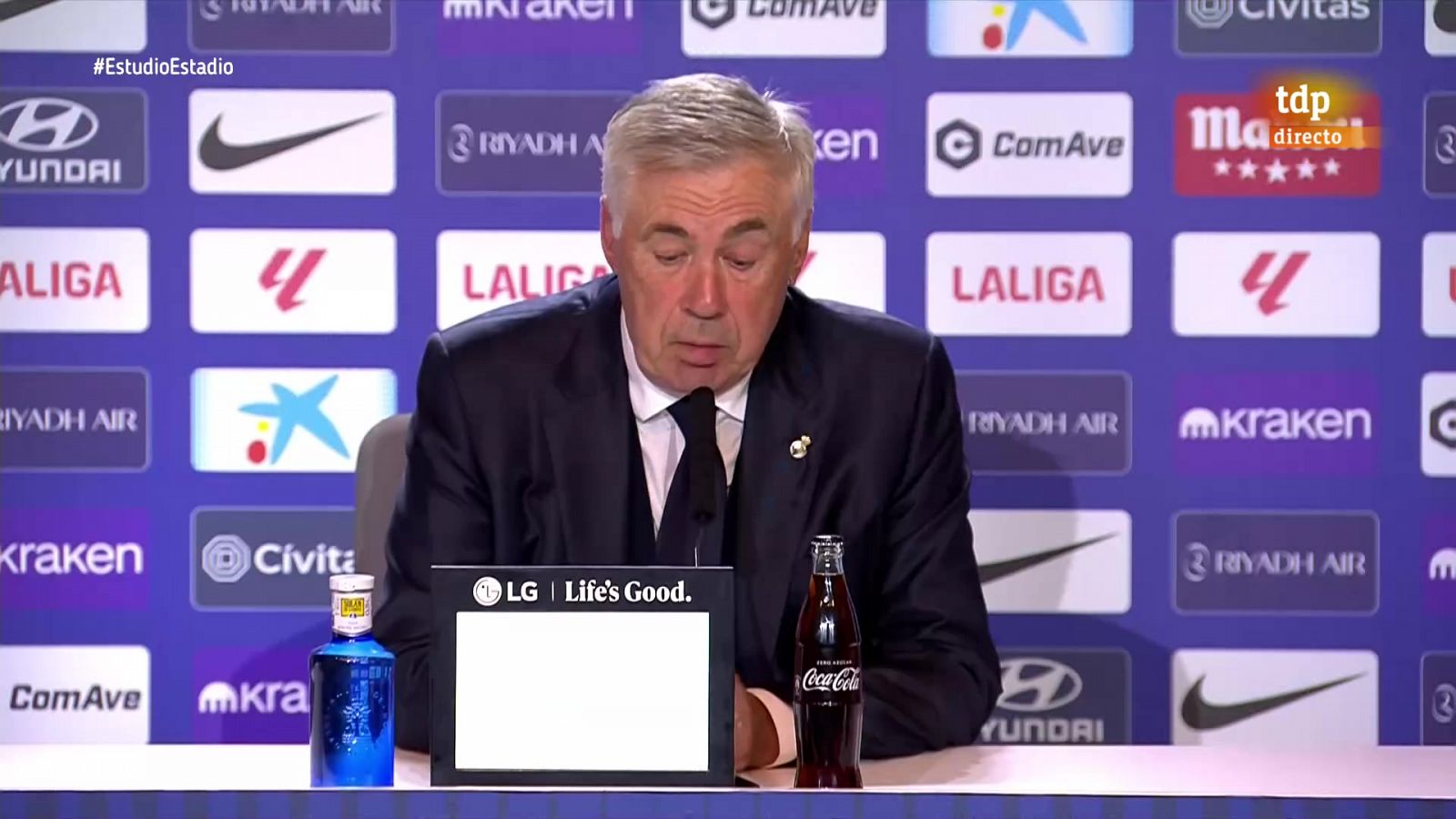 Ancelotti: "La actuación del árbitro ha sido la correcta" - Estudio Estadio | Ver