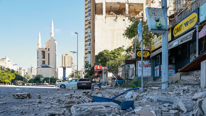 Telediario 1 - Israel bombardea el centro de Beirut y amenaza con una invasión terrestre