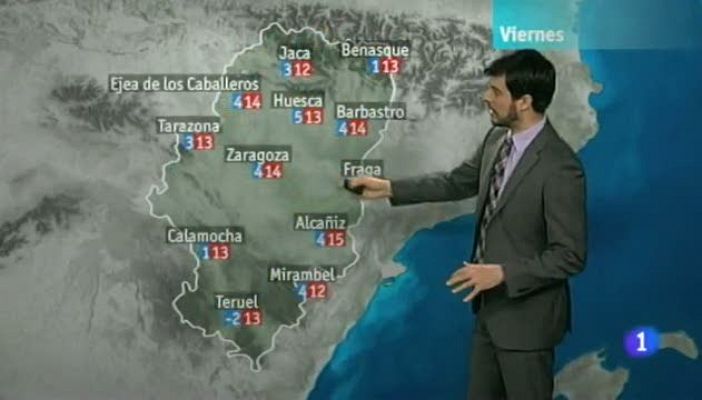 El tiempo en Aragón - 27/12/12