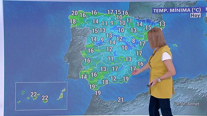 Viento fuerte en litoral Cantábrico. Precipitaciones fuertes y/o persistentes en Galicia y Cantábrico