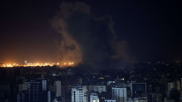 Telediario Matinal - Israel bombardea de nuevo el sur de Beirut mientras Irán advierte de que si es atacado sus acciones serán "severas"