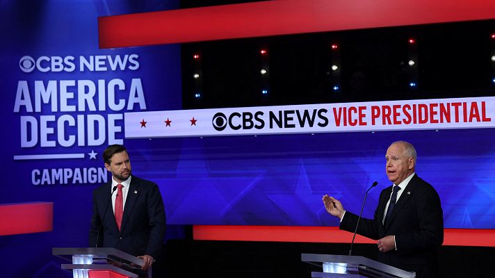 Telediario Matinal - Walz y Vance se enzarzan por el asalto al Capitolio en un debate de aspirantes a vicepresidente marcado por el sosiego