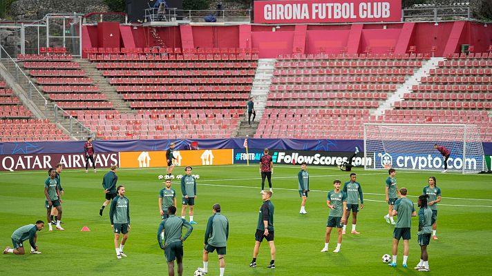 Girona se vuelca para recibir el primer partido de Champions League