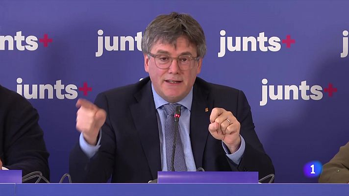 Puigdemont anima Junts a aprofitar la debilitat de Sánchez i Illa