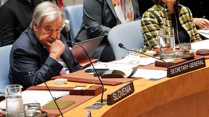 Telediario 2 - Israel declara persona non grata al Secretario General de Naciones Unidas, Antonio Guterres