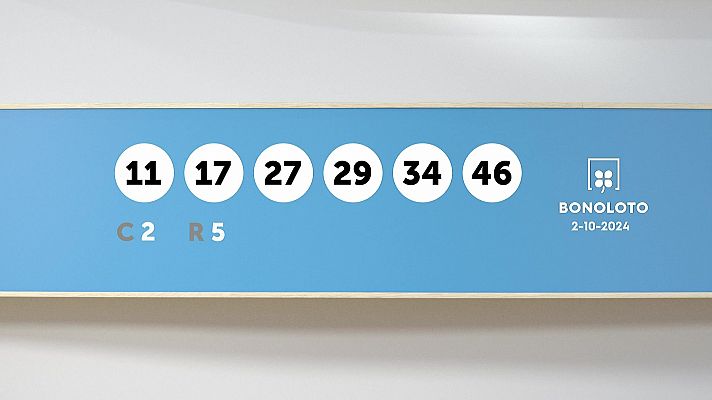 SELAE - Sorteo de la Lotería Bonoloto del 02/10/2024