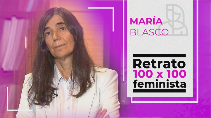 Objetivo igualdad - Retrato 100x100 feminista: María Blasco