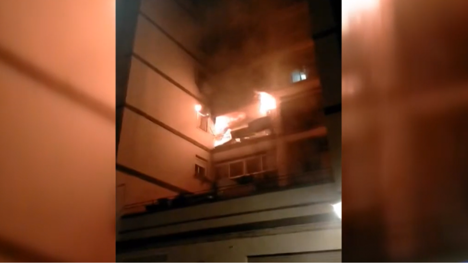 Incendio en un edificio de Valencia