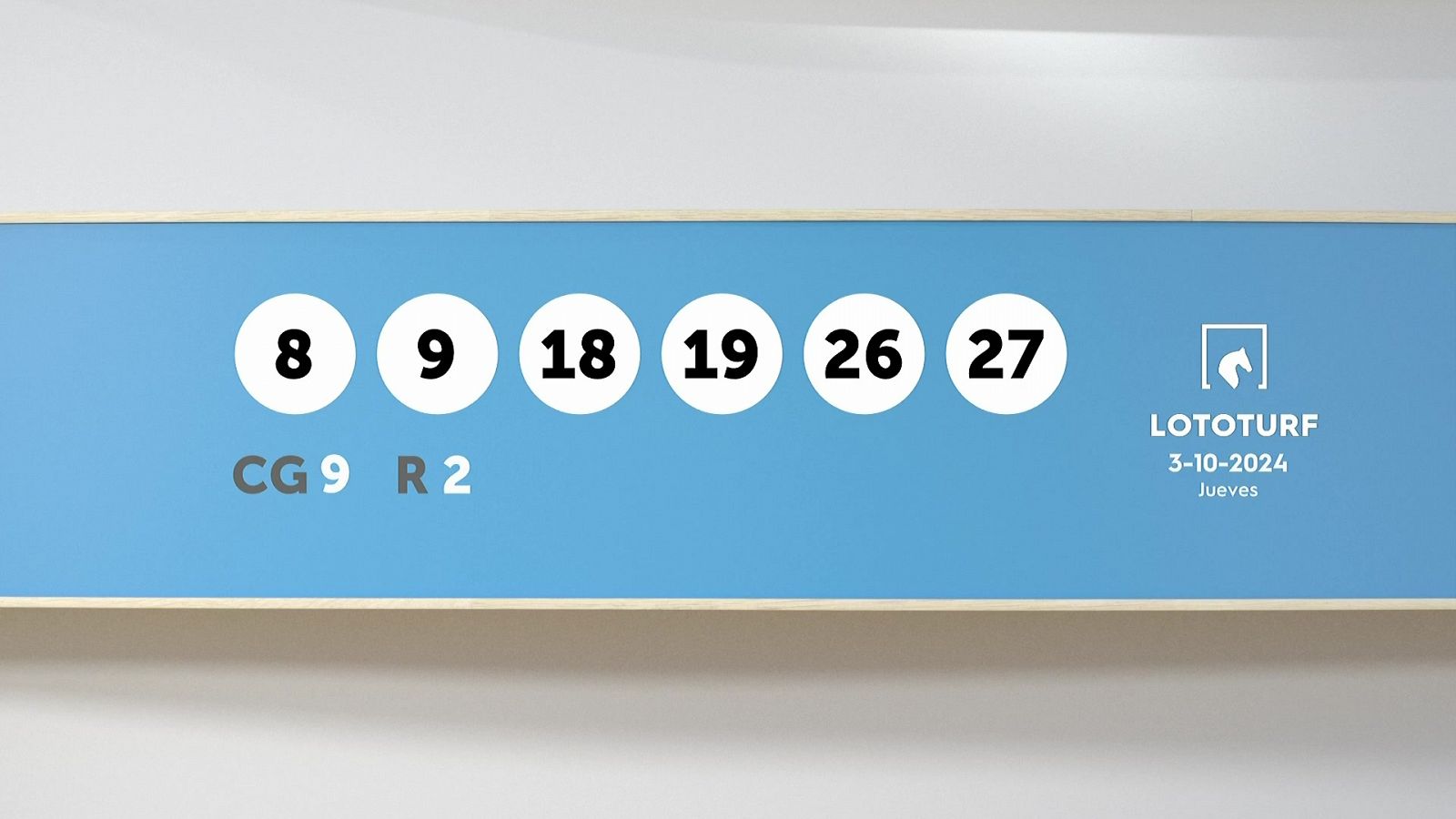 Sorteo de la Lotería Lototurf del 03/10/2024 - Ver ahora