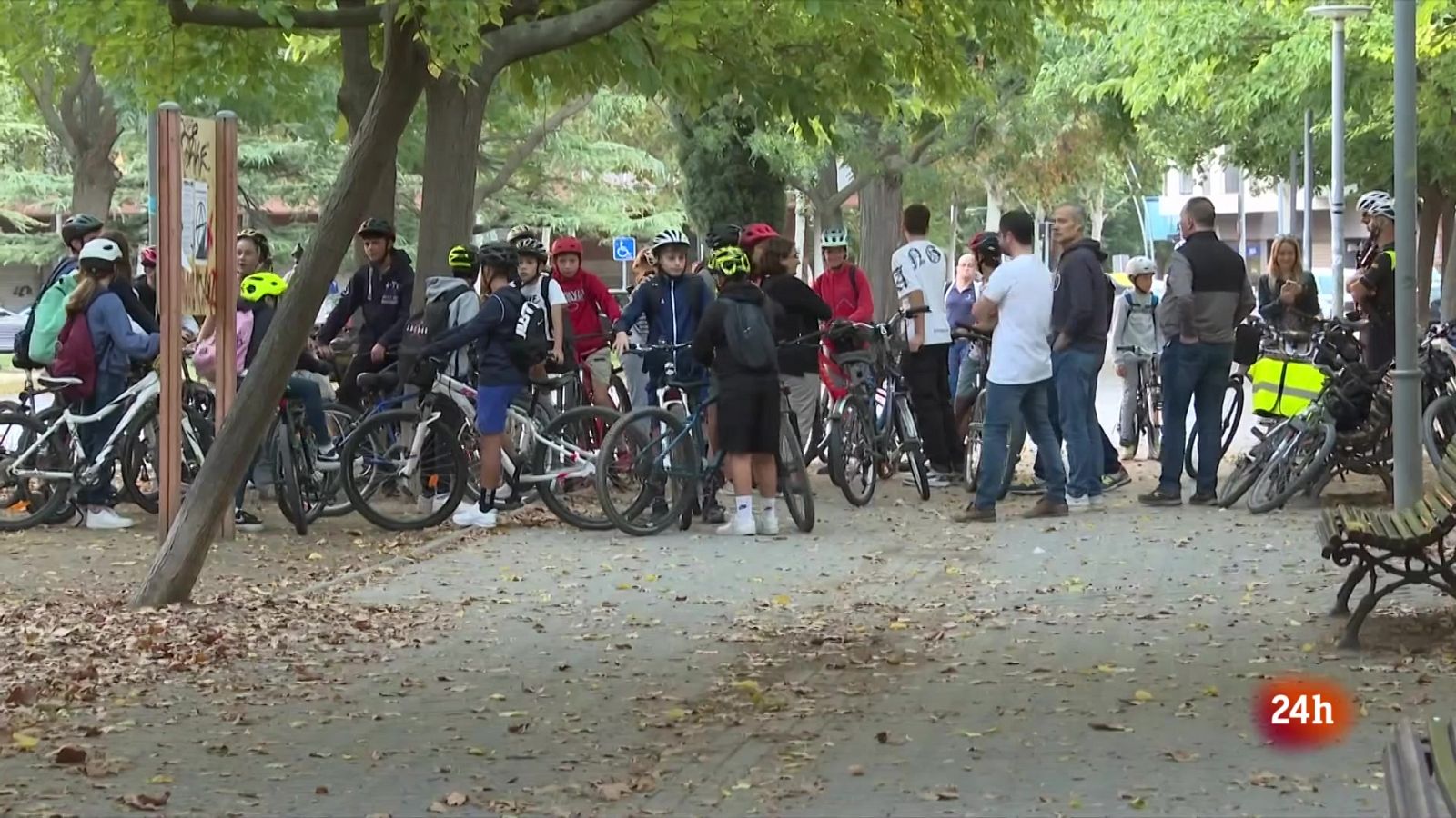 Bicibusos a Lleida tots els divendres per arribar a l'escola