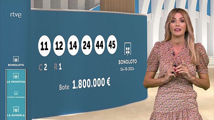 Loterías - Sorteo de la Bonoloto y Euromillones del 04/10/2024