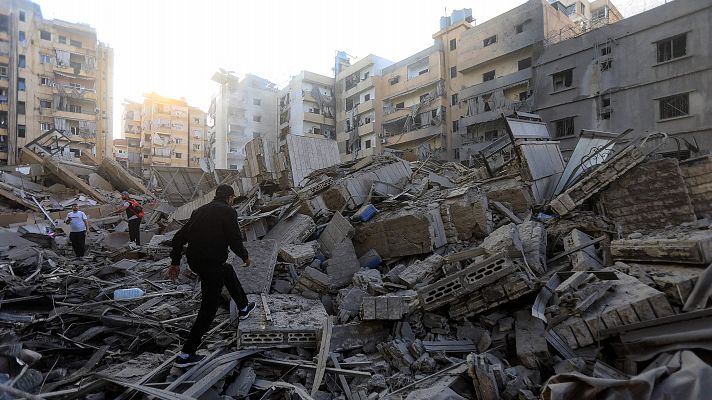 Telediario Fin de Semana - Israel arrasa con los suburbios de Dahye en Beirut