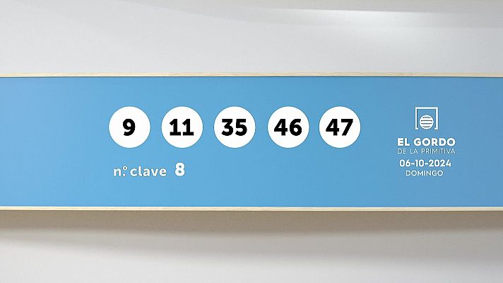 SELAE - Sorteo de la Lotería Gordo de la Primitiva del 06/10/2024