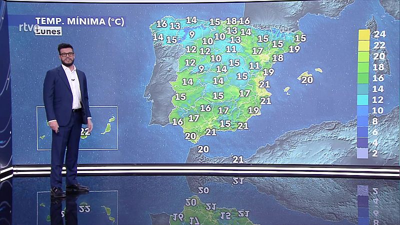 Las temperaturas máximas descenderán en el noroeste peninsular y medianías de Canarias - ver ahora