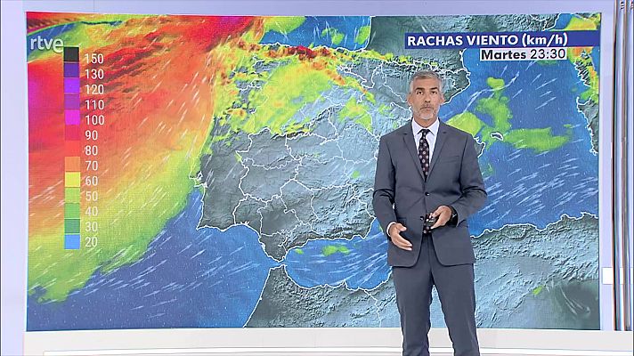 Precipitaciones fuertes y/o persistentes en el oeste de Galicia