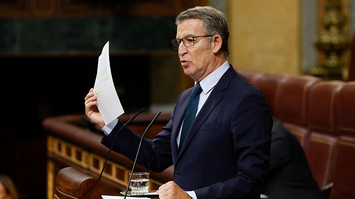 Informativo 24h - Feijóo pide a Sánchez que retire la ley que beneficiaría a los etarras