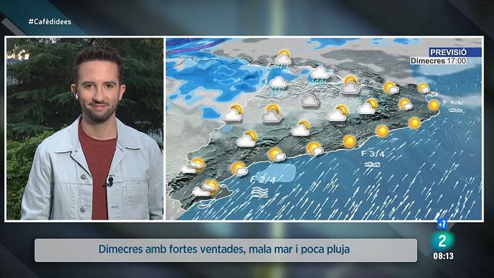 El temps - La borrasca Kirk deixarà fortes ventades i poca pluja