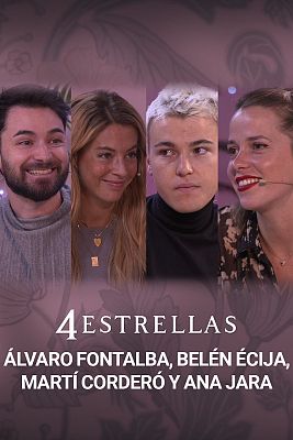 Ana Jara, Belén Écija, Álvaro Fontalba y Martí Corderó se despiden de '4 Estrellas'