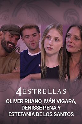 4 estrellas - Iván Vigara, Denisse Peña, Estefanía de los Santos y Oliver Ruano se despiden de '4 Estrellas'