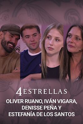 Iván Vigara, Denisse Peña, Estefanía de los Santos y Oliver Ruano se despiden de '4 Estrellas'