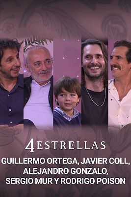 Sergio Mur, Rodrigo Poison, Alejandro Gonzalo, Javier Coll y Guillermo Ortega se despiden de '4 Estrellas'