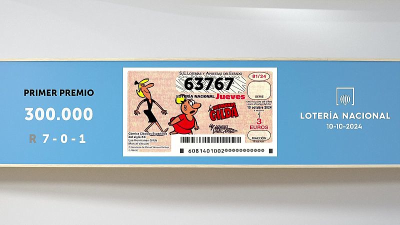 Sorteo de la Lotería Nacional del 10/10/2024 - Ver ahora