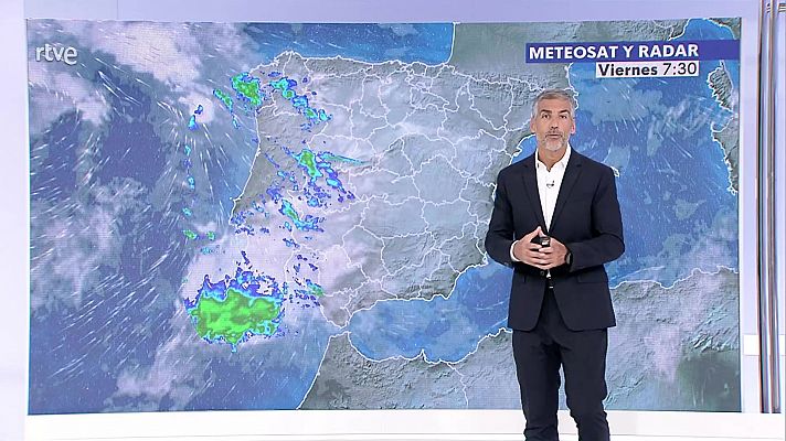 Precipitaciones localmente fuertes en la vertiente atlántica