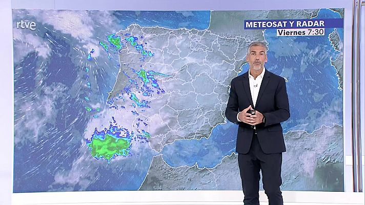 El tiempo - Precipitaciones localmente fuertes en la vertiente atlántica