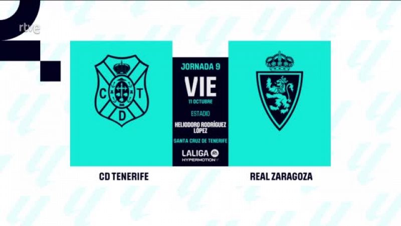 Tenerife - Real Zaragoza: resumen del partido de la 9 jornada de Liga | Segunda