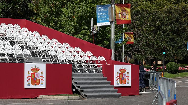 La lluvia amenaza con modificar el desfile de las Fuerzas Armadas