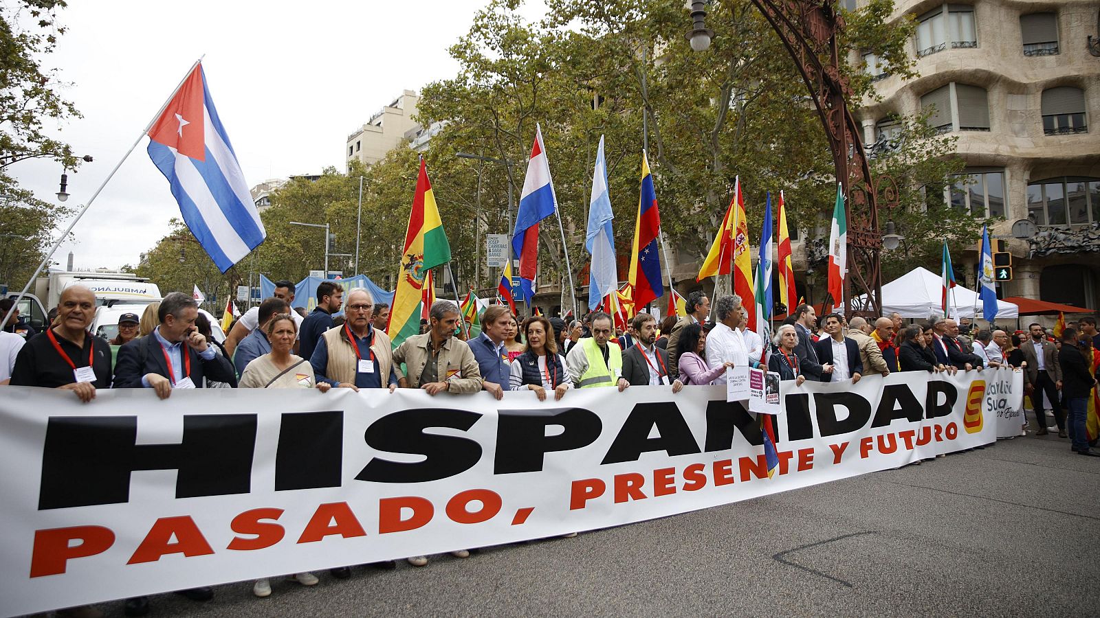 Manifestació a Barcelona per exhibir "l'orgull de ser espanyol"