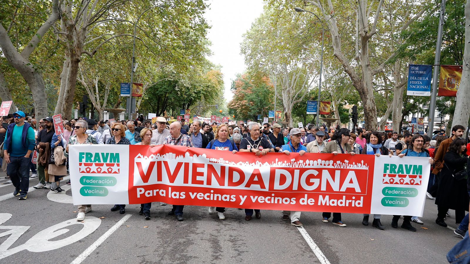 Manifestación para pedir una bajada en el precio de los alquileres