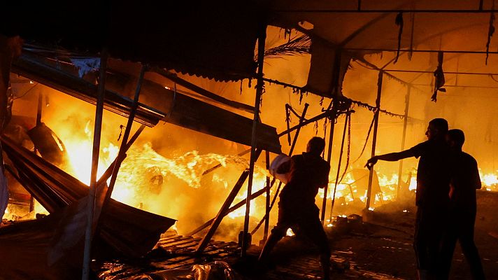 Telediario 1 - Israel mata a más de 60 palestinos en 24 horas en Gaza