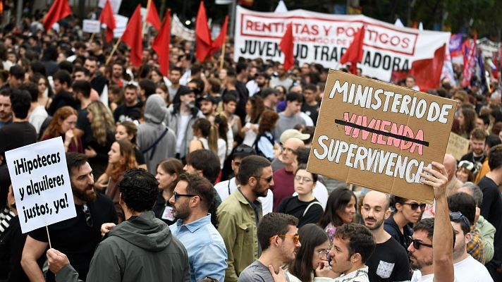 Telediario 1 - El Gobierno promete contundencia y medidas para garantizar el acceso a una vivienda digna