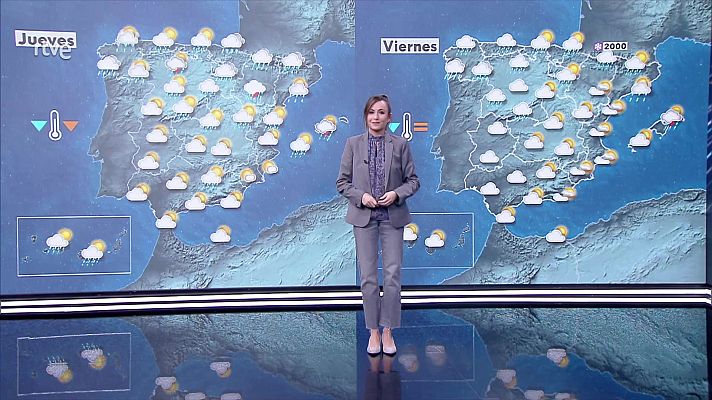 El tiempo - Descenso localmente notable de las máximas en Sierra Morena