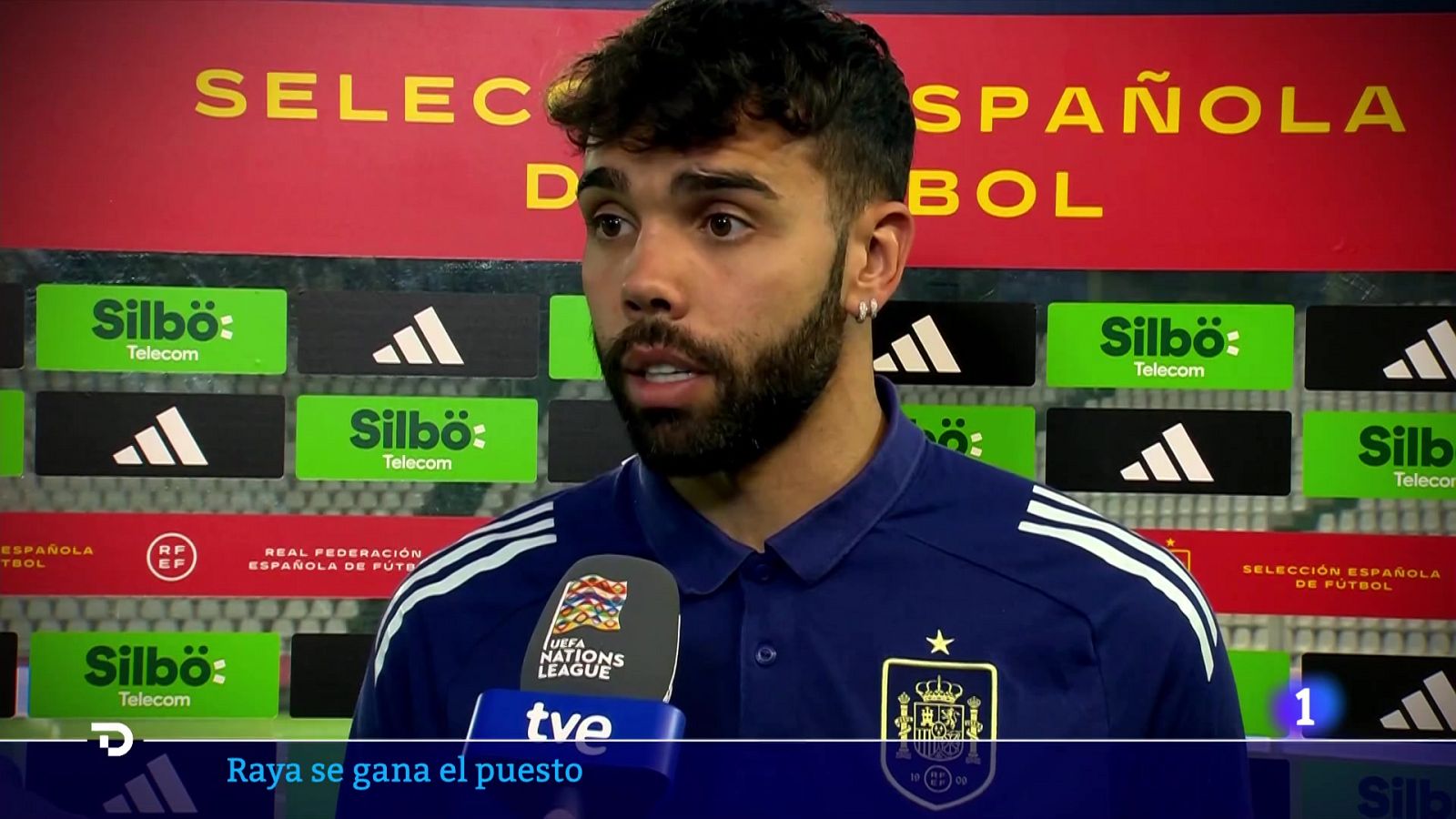David Raya sobre la titularidad, a TVE: "Todo jugador quiere representar a su país y ponerle la vida difícil al míster" | Ver