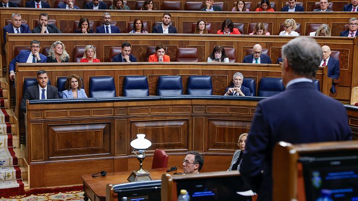 Informativo 24h - Feijóo acusa a Sánchez de ser el "señor uno" de la trama Koldo y este responde: "No hable de tapar corrupción"