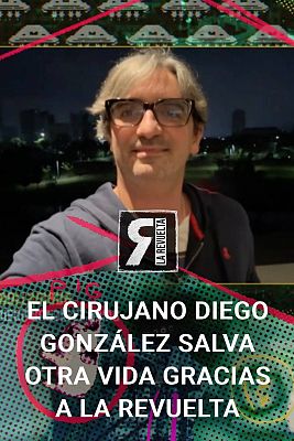 La Revuelta - Broncano ayuda a Diego González Rivas a salvar una vida