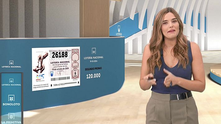 Sorteo de la Lotería Nacional del 19/10/2024