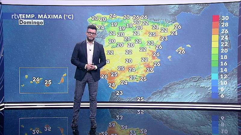 Precipitaciones persistentes en el oeste de Galicia. Ascenso notable de las mínimas en la meseta norte - ver ahora