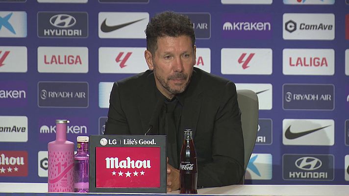 Fútbol - Diego Simeone: "Es una pena que faltaran 5.000 por 6, 7 u 8"