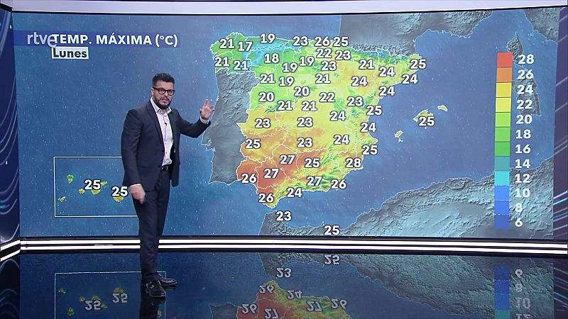 Tiempo estable en la mayor parte de la Península y Baleares - ver ahora