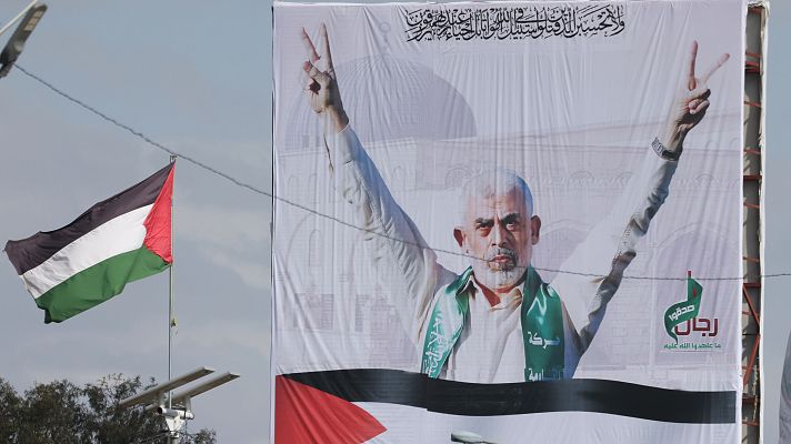 Telediario 1 - El mito de Yahya Sinwar: el líder de Hamás acorralado por Israel se convierte en un héroe para los palestinos